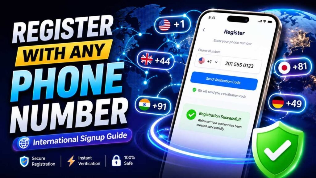 International Phone Number से Direct Register करें